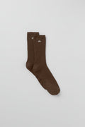Unisex Half-Crew Understated Sock - Espresso
