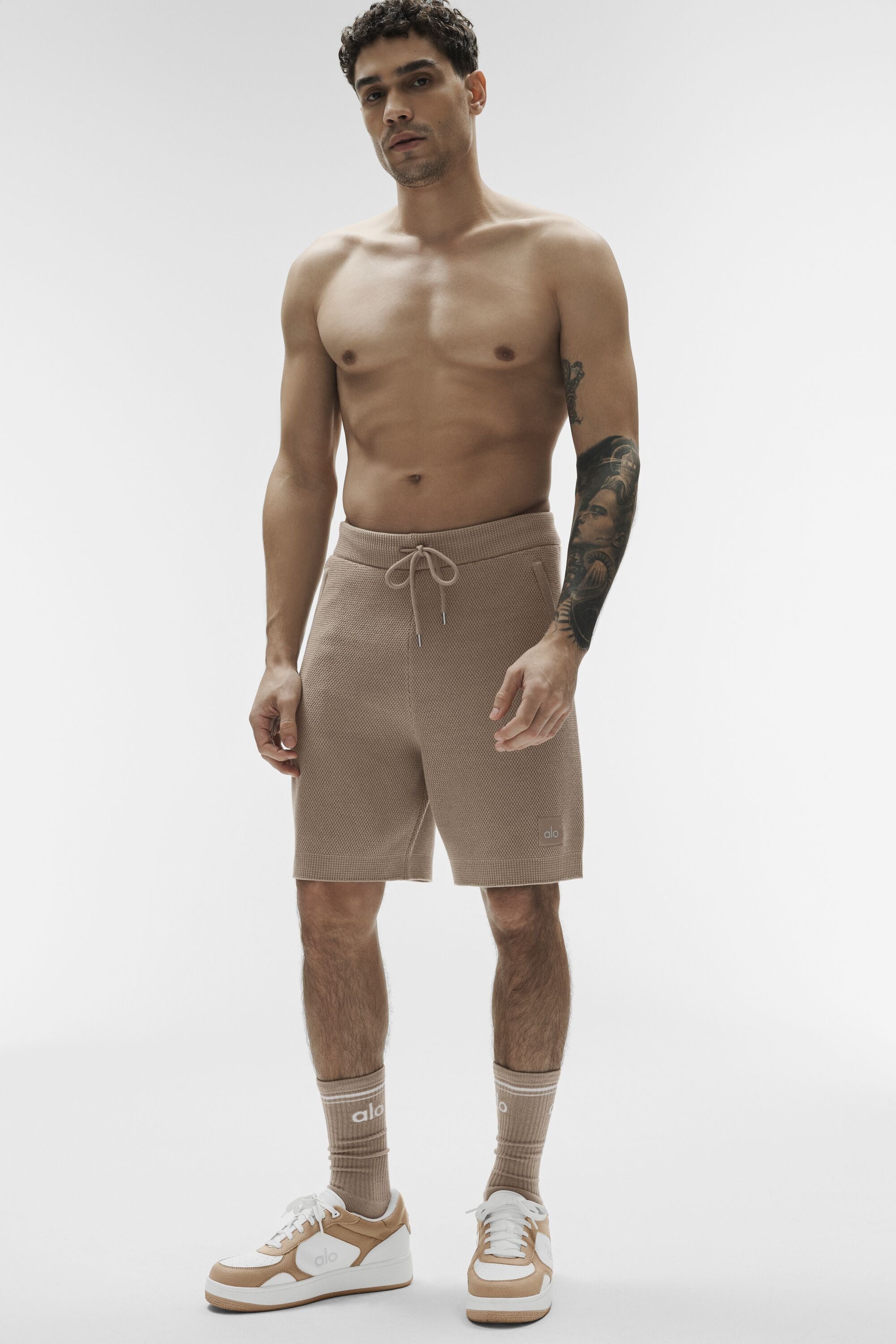 7 Sports Club Sweater Knit Short - Gravel