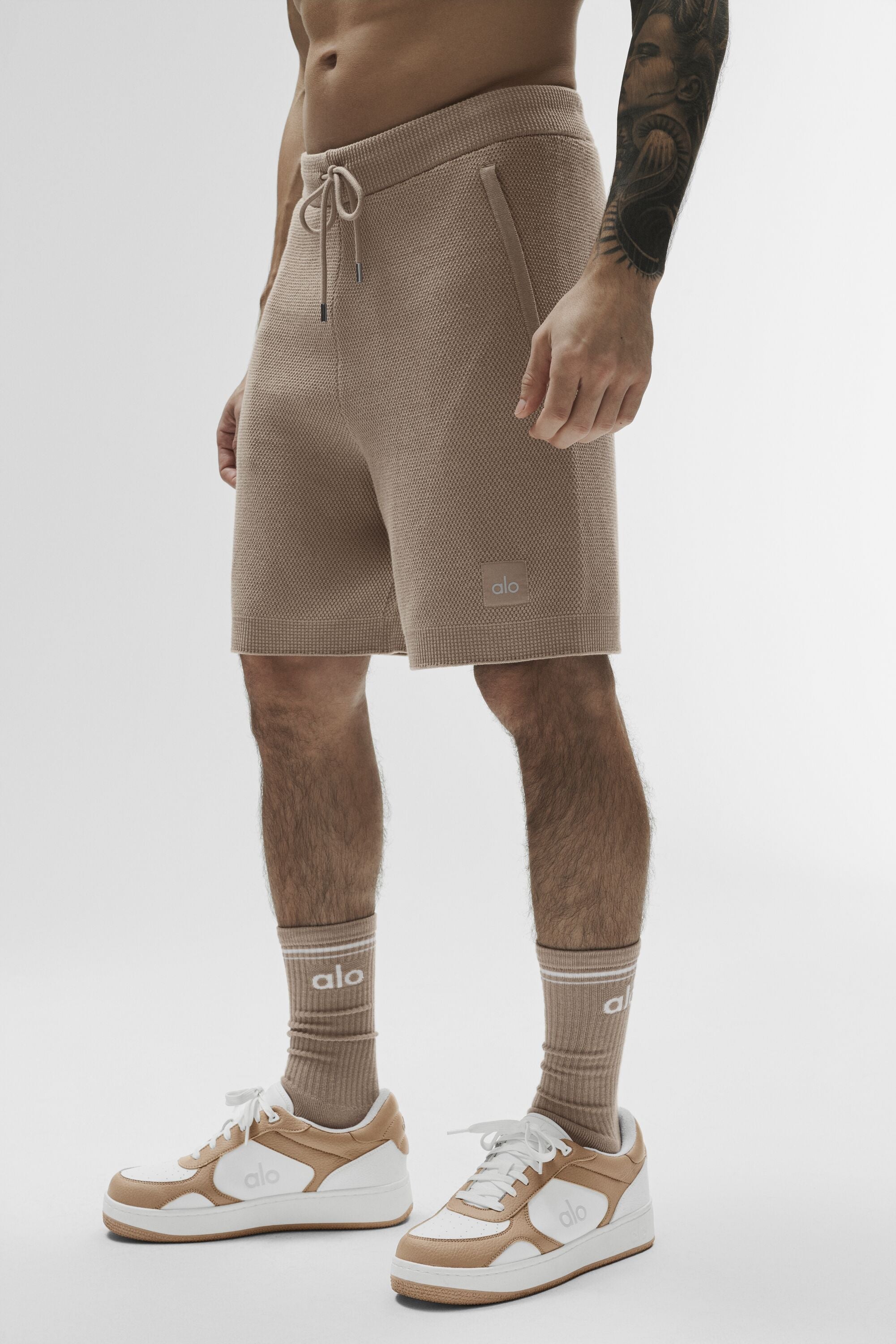 7 Sports Club Sweater Knit Short - Gravel