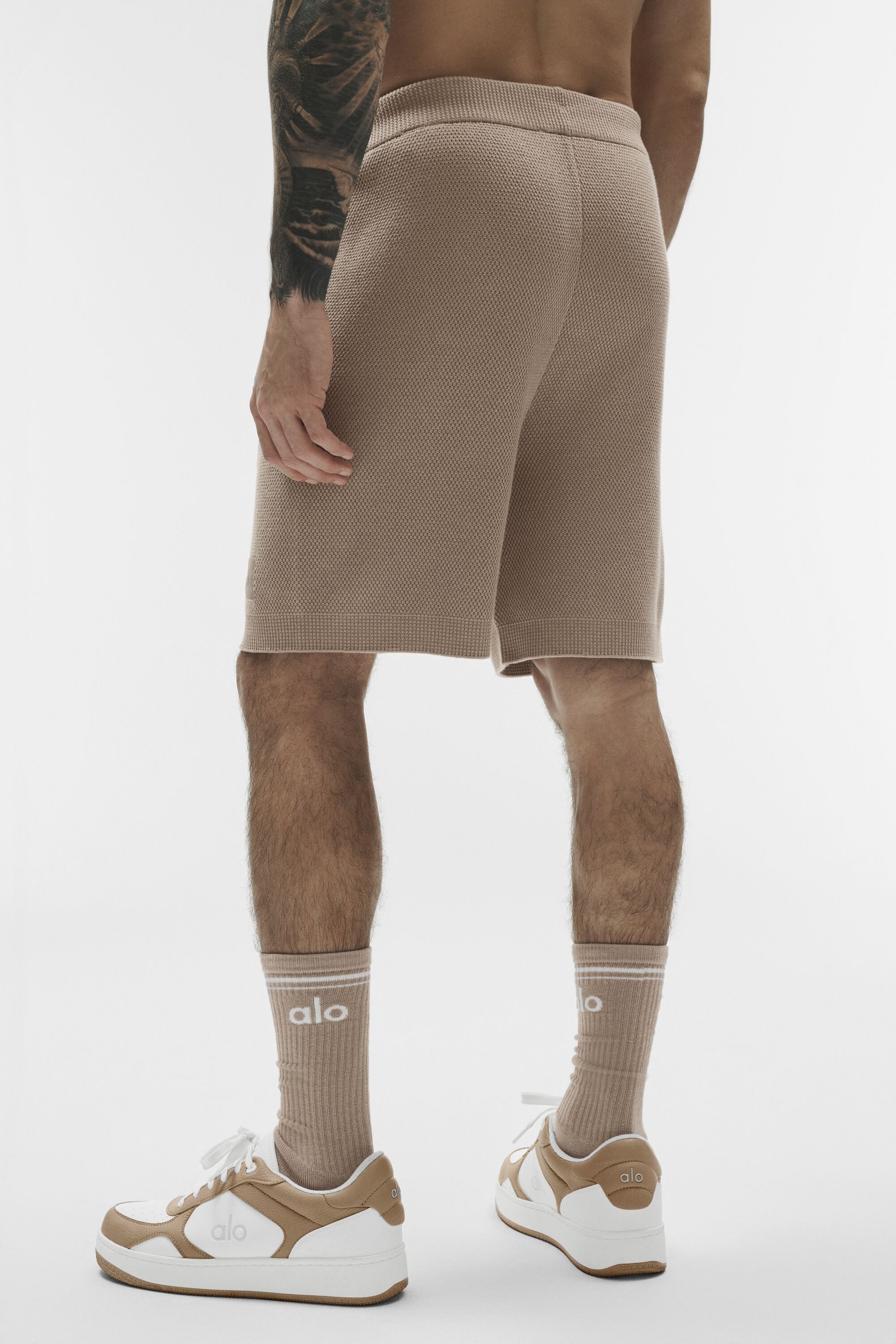7 Sports Club Sweater Knit Short - Gravel