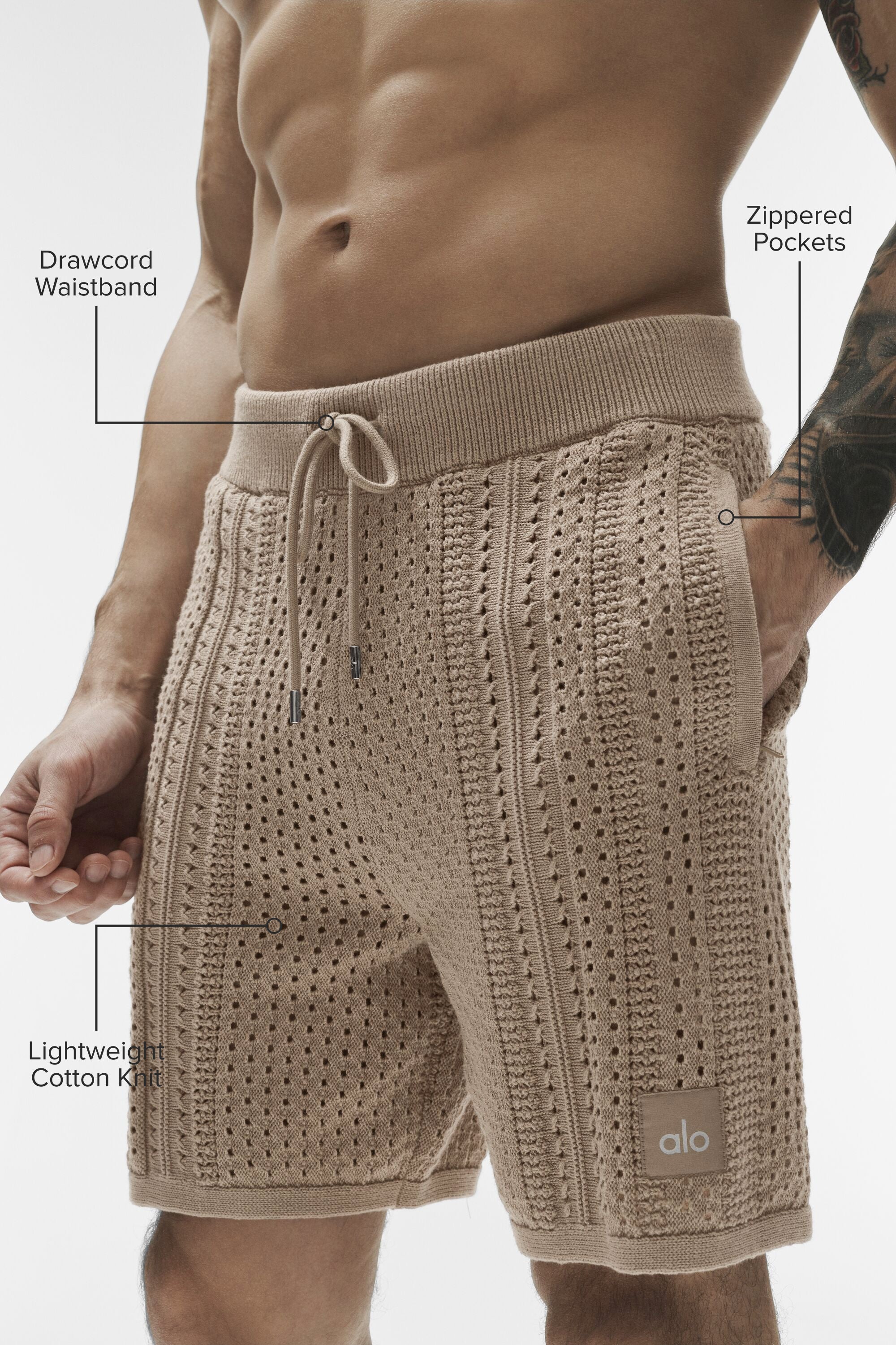 7 Coastline Knit Short - Gravel