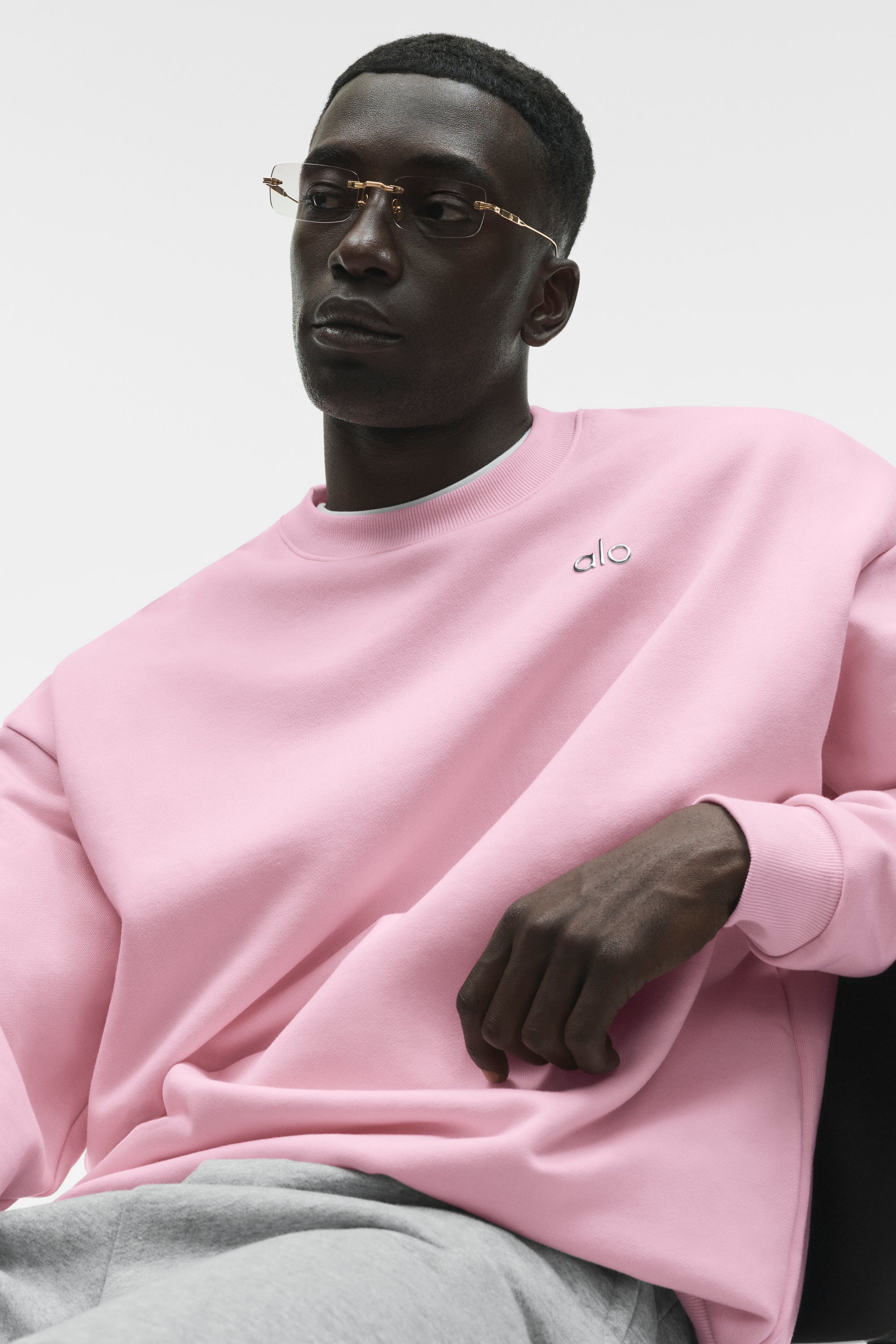 Accolade Crew Neck Pullover - Pink Marshmallow
