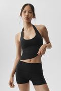 ALO Softsculpt Precision Halter Tank - Black
