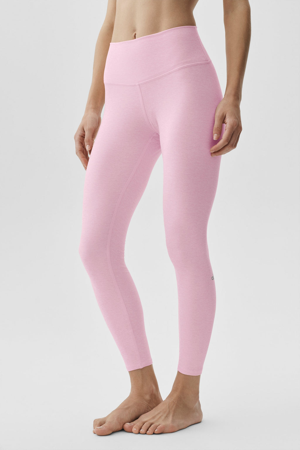 Alosoft High-Waist 7/8 Highlight Legging - Pink Marshmallow Heather