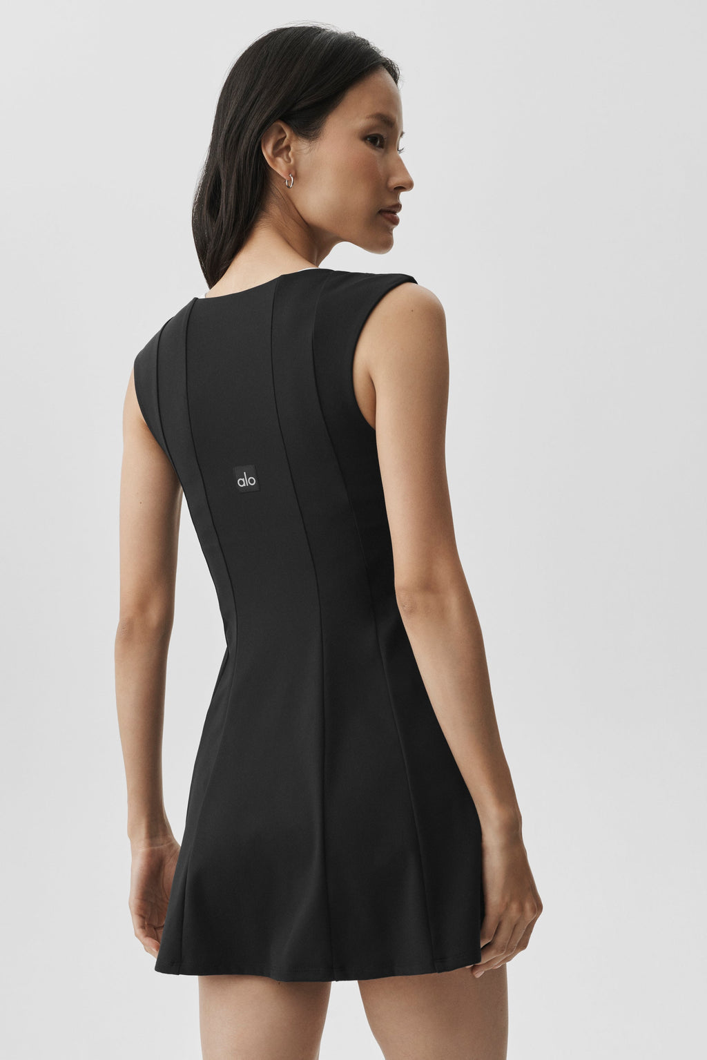 ALO Softsculpt Desire Tennis Dress - Black